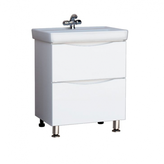 Тумба для комплекта AURA Палермо 70-2 напольная, белая