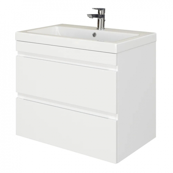 Тумба для комплекта AURA Сантельмо 60-2 пд подвесная, белая