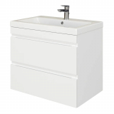 Тумба для комплекта AURA Сантельмо 80-2 пд подвесная, белая