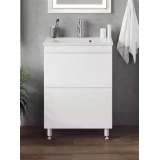 Тумба для комплекта AURA Сантельмо Слим 60-2 напольная, белая