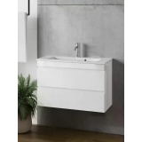 Тумба для комплекта AURA Сантельмо Слим 70-2 пд подвесная, белая