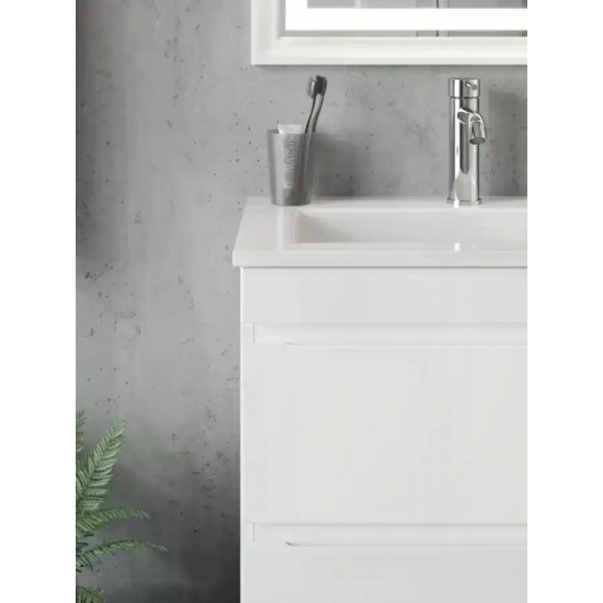 Тумба для комплекта AURA Сантельмо Слим 70-2 пд подвесная, белая