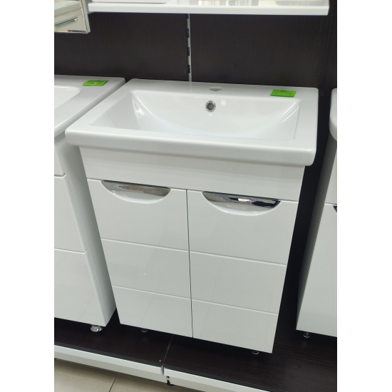 Тумба для комплекта AURA Техно 60 напольная, белая