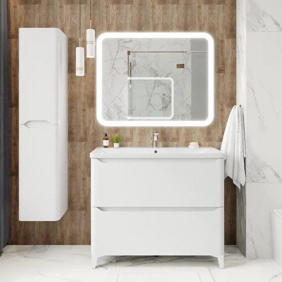 Тумба для комплекта AURA Токио 100-2 напольная, белая