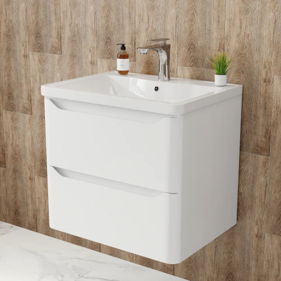 Тумба для комплекта AURA Токио 60-2 пд подвесная, белая