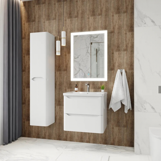 Тумба для комплекта AURA Токио 60-2 пд подвесная, белая