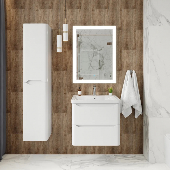 Тумба для комплекта AURA Токио 70-2 пд подвесная, белая