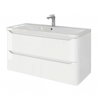 Тумба для комплекта AURA Токио 80-2 пд подвесная, белая