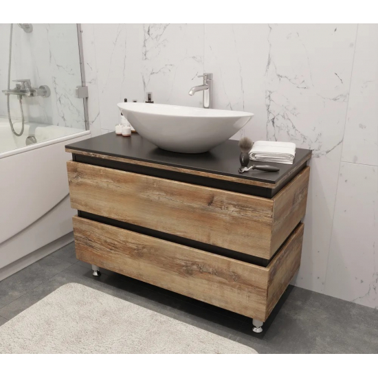 Тумба для комплекта AURA Триумф 70-2 напольная, славянский дуб 