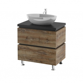 Тумба для комплекта AURA Триумф 70-2 напольная, славянский дуб 