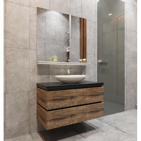 Тумба для комплекта AURA Триумф 90-2 пд подвесная, славянский дуб