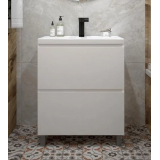 Тумба для комплекта AURA Vanessa 70-2 напольная, белая