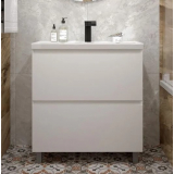 Тумба для комплекта AURA Vanessa 80-2 напольная, белая