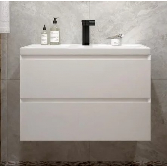 Тумба для комплекта AURA Vanessa 80-2 пд подвесная, белая