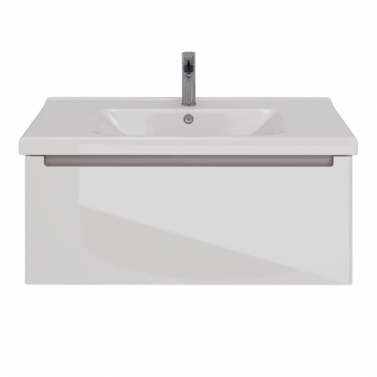 Тумба для комплекта LEMARK Buno mini 100 подвесная, 1 ящик, белая, под раковину Гармония 100
