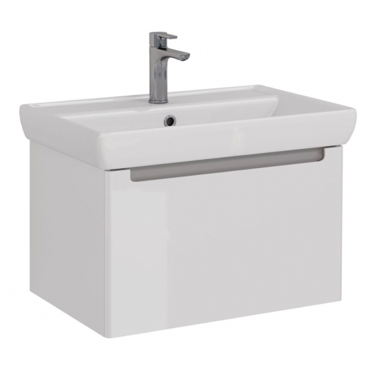 Тумба для комплекта LEMARK Buno mini 70 подвесная, 1 ящик, белая, под раковину Q70