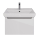 Тумба для комплекта LEMARK Buno mini 70 подвесная, 1 ящик, белая, под раковину Q70