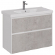 Тумба для комплекта LEMARK Combi 100, 2 ящика, бетон, под раковину Гармония 100