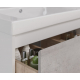 Тумба для комплекта LEMARK Combi 100, 2 ящика, бетон, под раковину Гармония 100