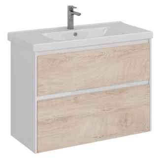 Тумба для комплекта LEMARK Combi 100, 2 ящика, дуб кантри, под раковину Гармония 100