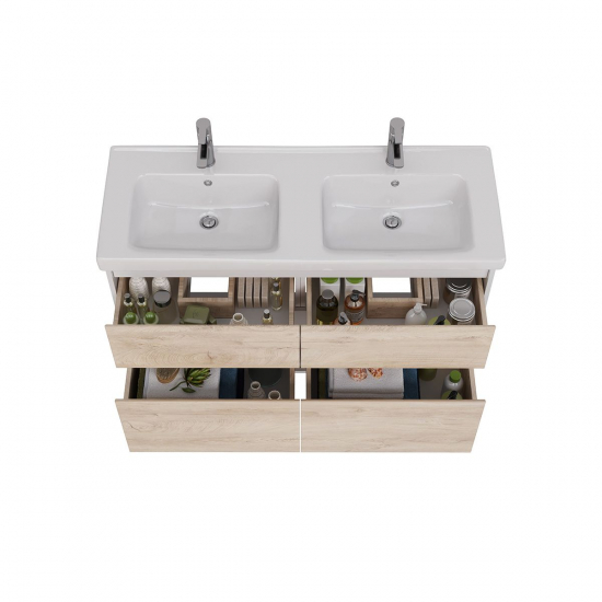 Тумба для комплекта LEMARK Combi 125, 4 ящика, дуб кантри, под раковину Гармония 125