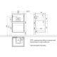 Тумба для комплекта LEMARK Combi 45, 2 ящика, белый глянец, под раковину Neon 45