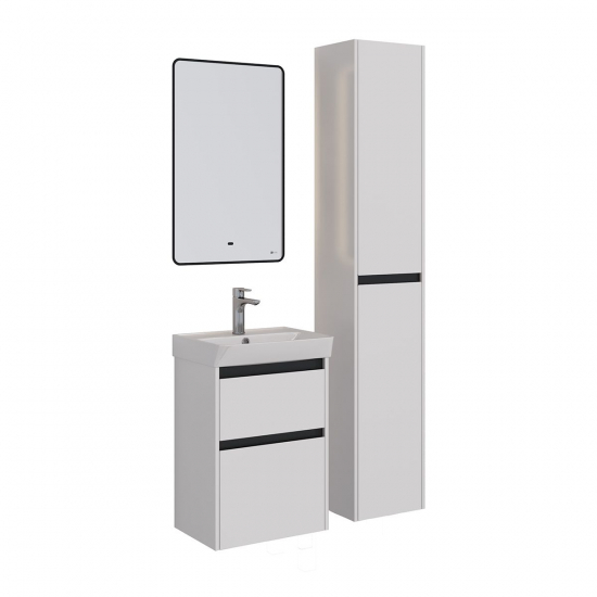 Тумба для комплекта LEMARK Combi 50, 2 ящика, белая, под раковину Neon 50