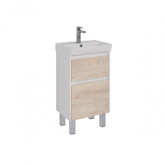 Тумба для комплекта LEMARK Combi 50, 2 ящика, дуб кантри, под раковину Neon 50