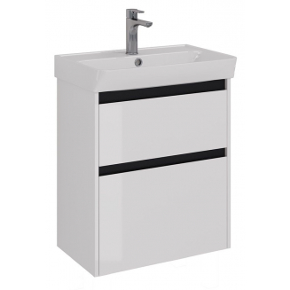 Тумба для комплекта LEMARK Combi 60, 2 ящика, белая, под раковину Neon 60