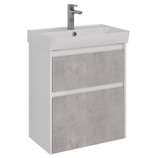 Тумба для комплекта LEMARK Combi 60, 2 ящика, бетон, под раковину Neon 60