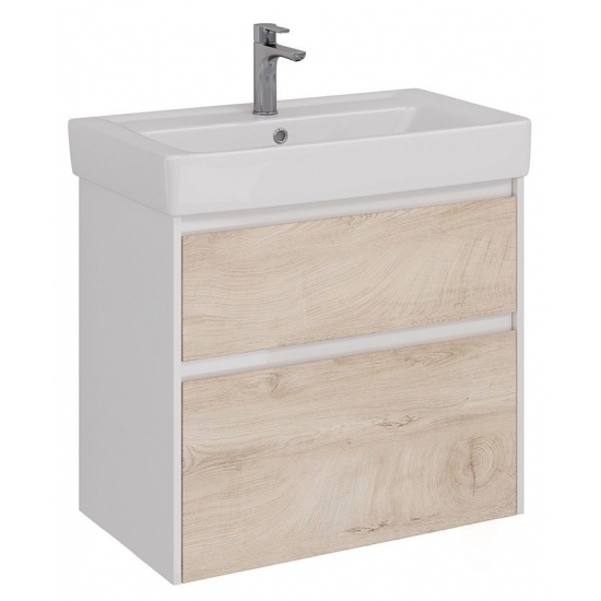 Тумба для комплекта LEMARK Combi 80, 2 ящика, дуб кантри, под раковину Q80