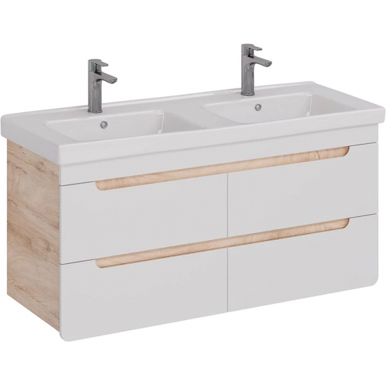 Тумба для комплекта LEMARK Olivia 125 подвесная, 4 ящика, дуб кантри, под раковину Гармония 125