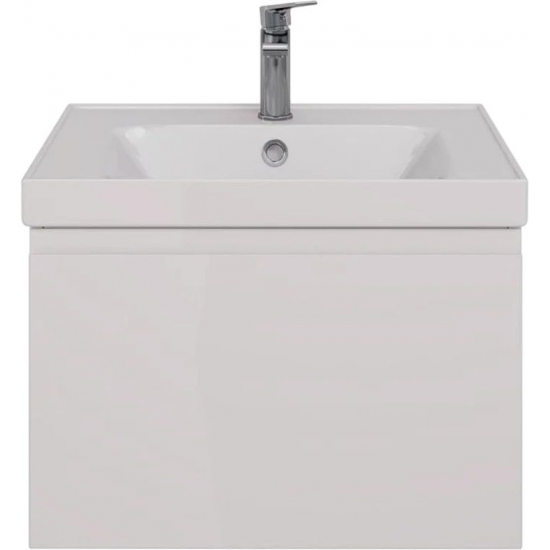 Тумба для комплекта LEMARK Veon Mini 60 подвесная, 1 ящик, белая, под раковину Грейс 60