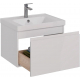 Тумба для комплекта LEMARK Veon Mini 60 подвесная, 1 ящик, белая, под раковину Грейс 60