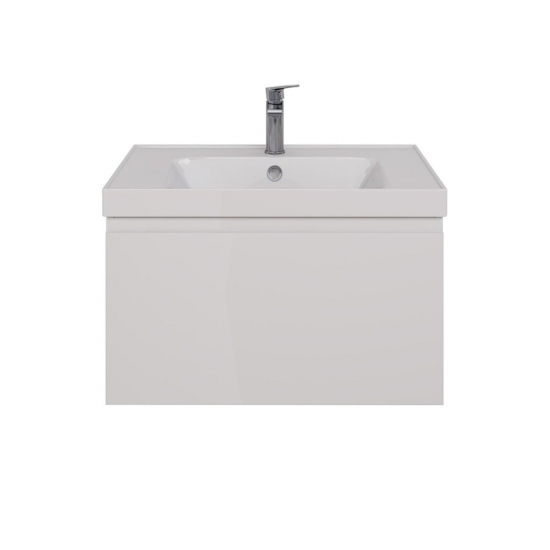 Тумба для комплекта LEMARK Veon Mini 70 подвесная, 1 ящик, белая, под раковину Грейс 70
