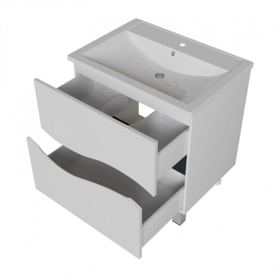Тумба для комплекта MIXLINE Лайф-60 напольная, под раковину Марго-60