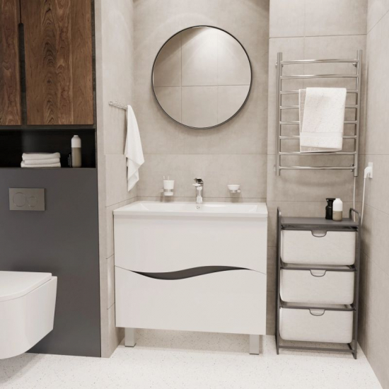 Тумба для комплекта MIXLINE Лайф-80 напольная, под раковину Марго-80