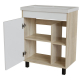 Тумба для комплекта MIXLINE Милтон-70 белый/дуб сонома, под раковину Фостер 70