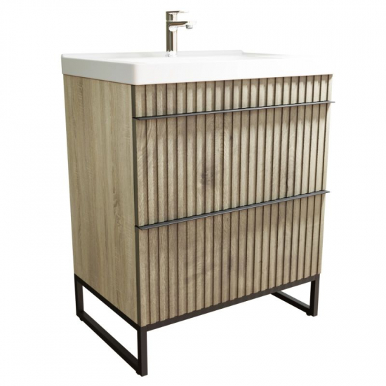 Тумба для комплекта MIXLINE Окленд-70 напольная, дуб мелфорд, под раковину Грэйс- 70