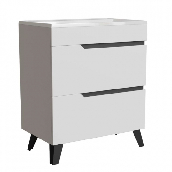 Тумба для комплекта MIXLINE Орион-70 напольная, белая, под раковину Лайн 70