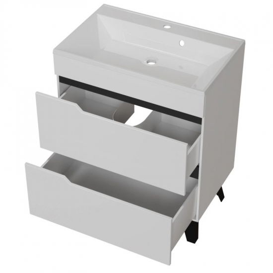Тумба для комплекта MIXLINE Орион-70 напольная, белая, под раковину Лайн 70