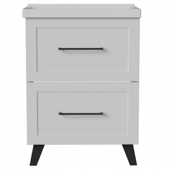 Тумба для комплекта MIXLINE Риф-60 напольная, 2 ящика, под раковину Fest-60