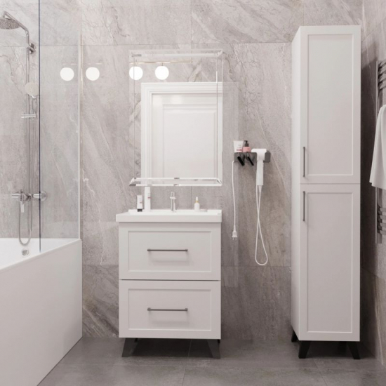 Тумба для комплекта MIXLINE Риф-60 напольная, 2 ящика, под раковину Fest-60