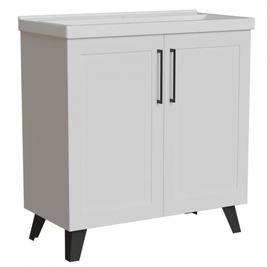 Тумба для комплекта MIXLINE Риф-80 напольная, 2 дверцы, под раковину Fest-80