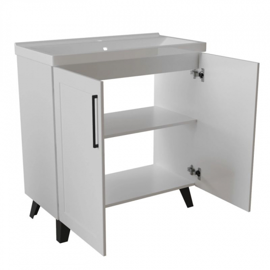 Тумба для комплекта MIXLINE Риф-80 напольная, 2 дверцы, под раковину Fest-80