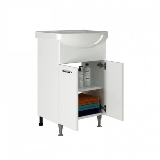Тумба для комплекта MIXLINE Стандарт-55 напольная, под раковину Уют-55