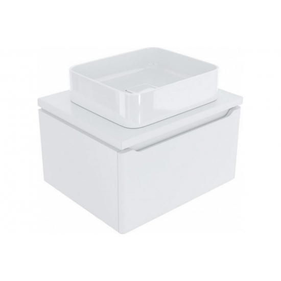 Тумба для комплекта MIXLINE Виктория-60 подвесная, софт белый