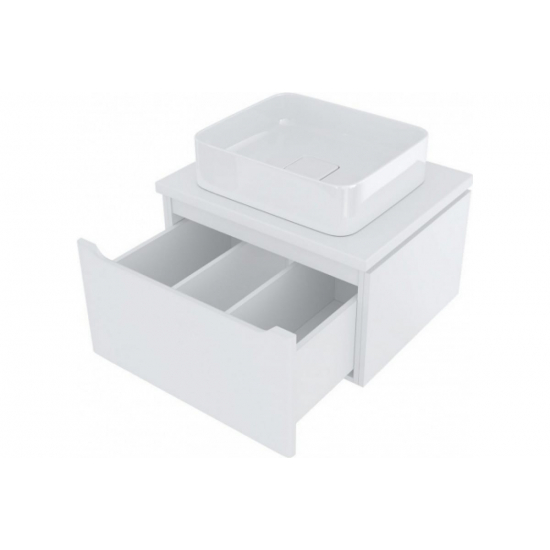 Тумба для комплекта MIXLINE Виктория-60 подвесная, софт белый