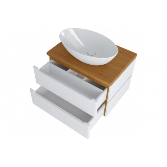 Тумба для комплекта MIXLINE Виктория-70 подвесная, дуб светлый