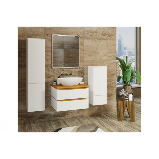 Тумба для комплекта MIXLINE Виктория-70 подвесная, дуб светлый